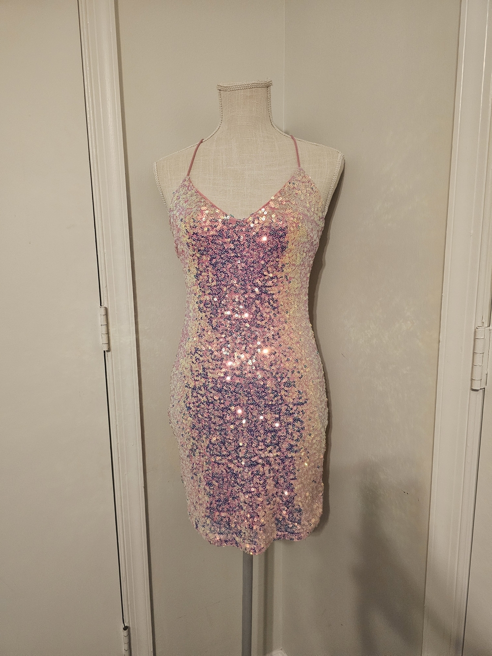 Pink Sequin Dress